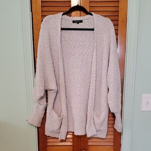 Cozy Women's Cardigan in Soft Tan